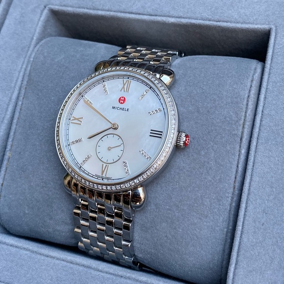 Michele Accessories - Michele Watch Gracile Diamond Stainless Steel